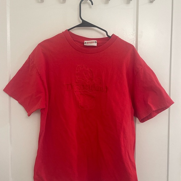 Vintage Disney Kidcore 90s Pooh Bear Red Short Sleeve Tee - Picture 2 of 3